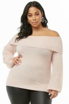 Forever21 Plus Size Foldover Off-the-shoulder Sweater