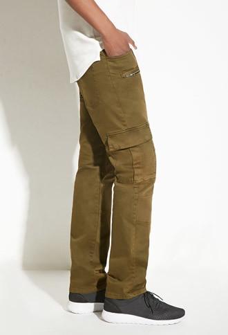 21 Men Men's  Intd Denim Cargo Pants