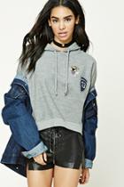 Forever21 Tiger Patch Fleece Hoodie