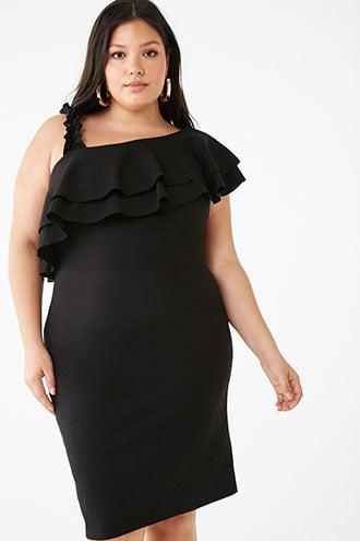 Forever21 Plus Size Ruffle-trim Strap Flounce Dress