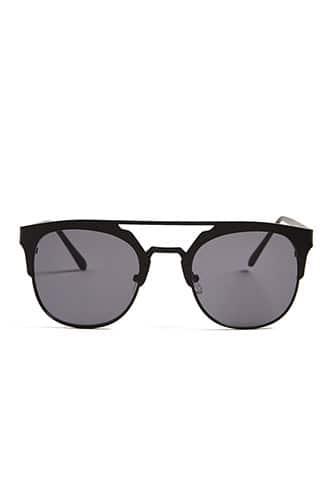 Forever21 Men Matte Browline Sunglasses