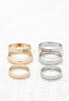 Forever21 Plated Ring Set (gold/silver)