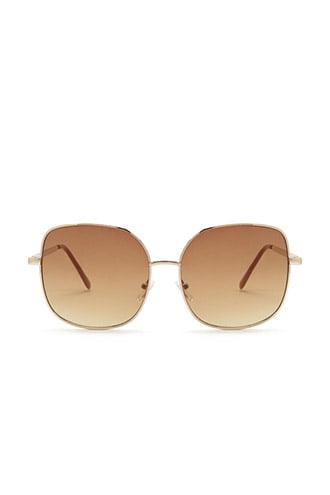 Forever21 Tinted Square Metal Sunglasses