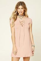 Forever21 Lace-up Front Shift Dress