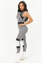Forever21 Checkered Print Jumpsuit