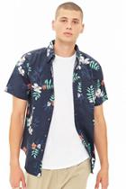 Forever21 Ocean Current Tropical Button-down Shirt