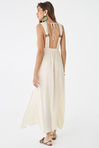 Forever21 Crinkled Surplice O-ring Dress