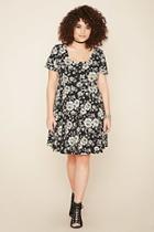 Forever21 Plus Women's  Plus Size Strappy Floral Dress