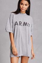 Forever21 Repurposed Army Graphic Tee