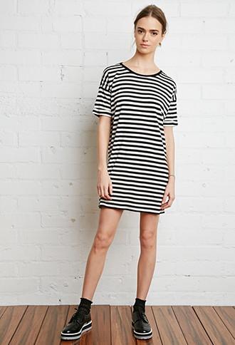 Forever21 Striped T-shirt Dress