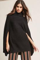 Forever21 Ribbed Knit Cape Sweater