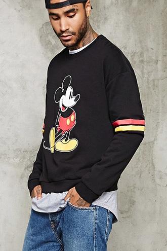 21 Men Men's  Mickey Mouse Graphic Sweatshirt