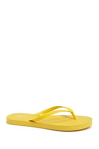 Forever21 Textured Thong Flip-flops