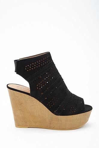 Forever21 Qupid Faux Suede Wedges