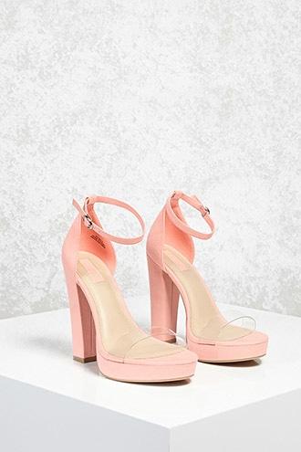 Forever21 Faux Suede Chunky Heels (wide)