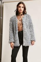 Forever21 Angie Faux Fur Open-front Jacket