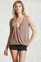 Forever21 Plunging Cowl Neck Top