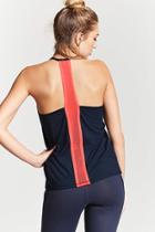 Forever21 Active Contrast Mesh-back Tank Top