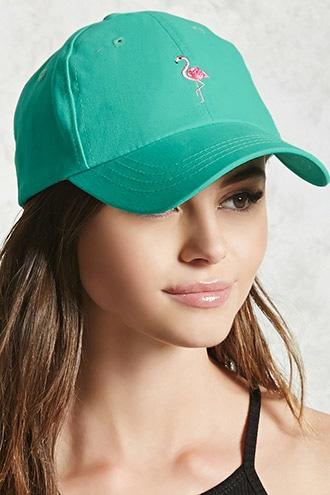 Forever21 Flamingo Embroidered Dad Cap