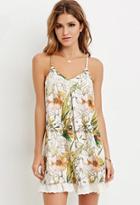 Forever21 Crocheted Floral Cami Dress