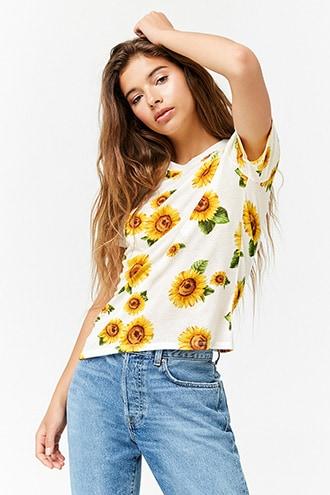 Forever21 Sunflower Graphic Tee