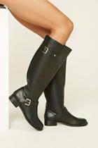 Forever21 Tall Faux Leather Boots