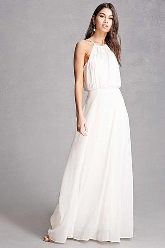 Forever21 Illusion Neck Maxi Dress