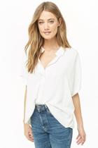Forever21 Dolman Button-front Top