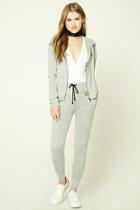 Forever21 Happy Face Patch Sweatpants