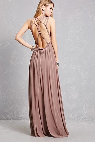 Forever21 Plunging Caged Maxi Dress