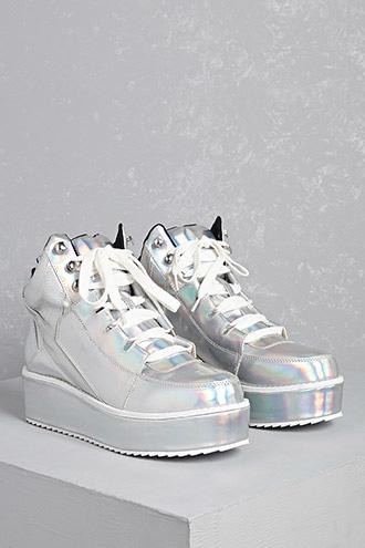 Forever21 Y.r.u. Qozmo Holographic Sneakers