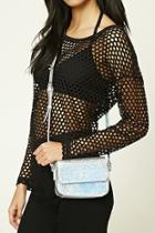 Forever21 Silver Holographic Mini Crossbody