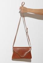 Forever21 Jj Winters Camilla Textured Leather Crossbody (camel/gold)