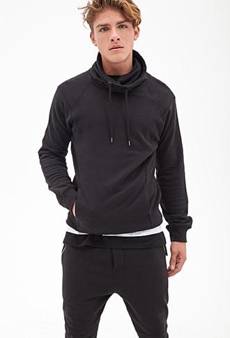 Forever21 Quilted Cowl Neck Pullover