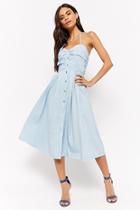 Forever21 Chambray Button-front Midi Dress