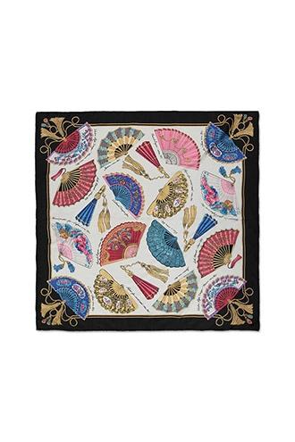 Forever21 Repurposed Satin Fan Scarf
