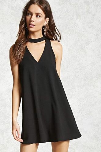 Forever21 V-cutout Swing Dress