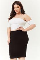 Forever21 Plus Size Stretch-knit Bodycon Skirt