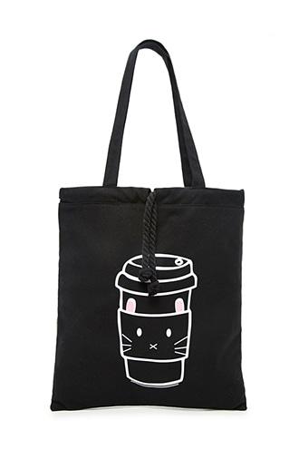 Forever21 Bunny Coffee Mug Graphic Tote