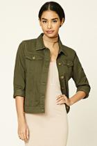 Forever21 Women's  Boxy Button-front Jacket