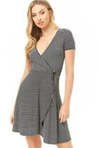 Forever21 Striped Faux-wrap Dress