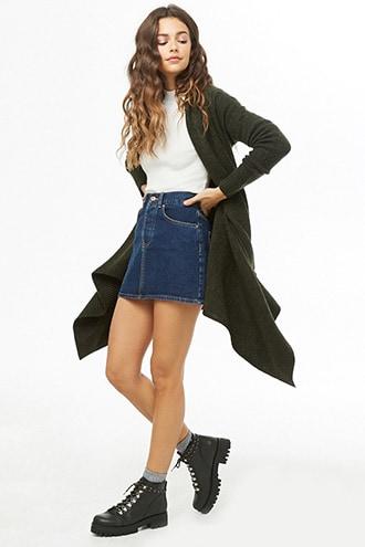 Forever21 Drapey Open-front Cardigan