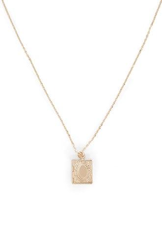 Forever21 Book Locket Necklace
