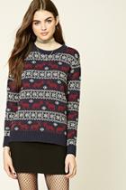 Forever21 Women's  Elk Fair Isle Sweater