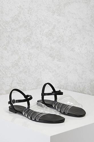 Forever21 Clear Caged Sandals
