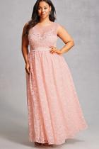Forever21 Plus Size Crochet Lace Gown