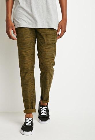 21 Men Woodgrain Print Pants