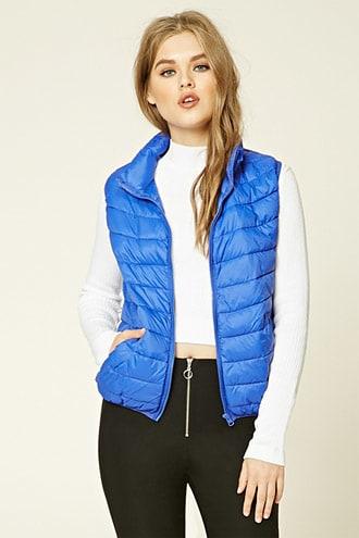Forever21 Zip-up Puffer Vest
