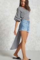 Forever21 Gingham Wrap Top