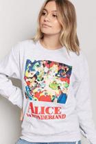 Forever21 Alice In Wonderland Graphic Sweatshirt